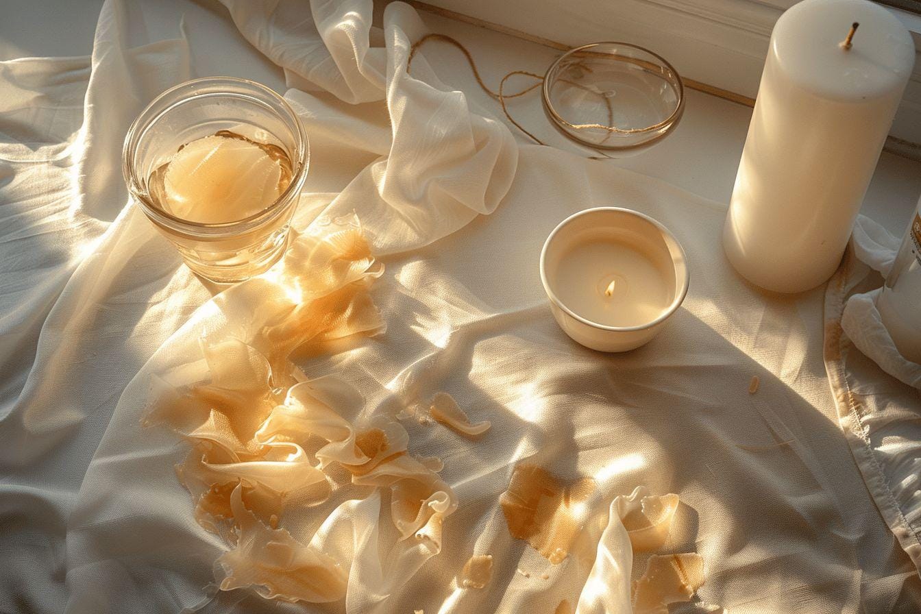 Comment enlever une tache de bougie sur une nappe sans l’abîmer